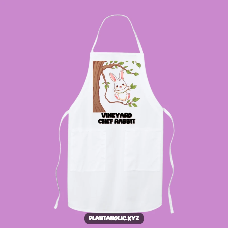 Funny Rabbit Vine Swing Apron - Kitchen Playfulness Gift